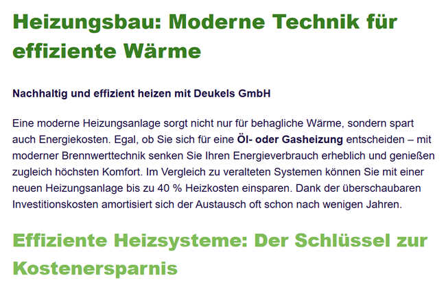 Öl Gasheizung für 58540 Meinerzhagen